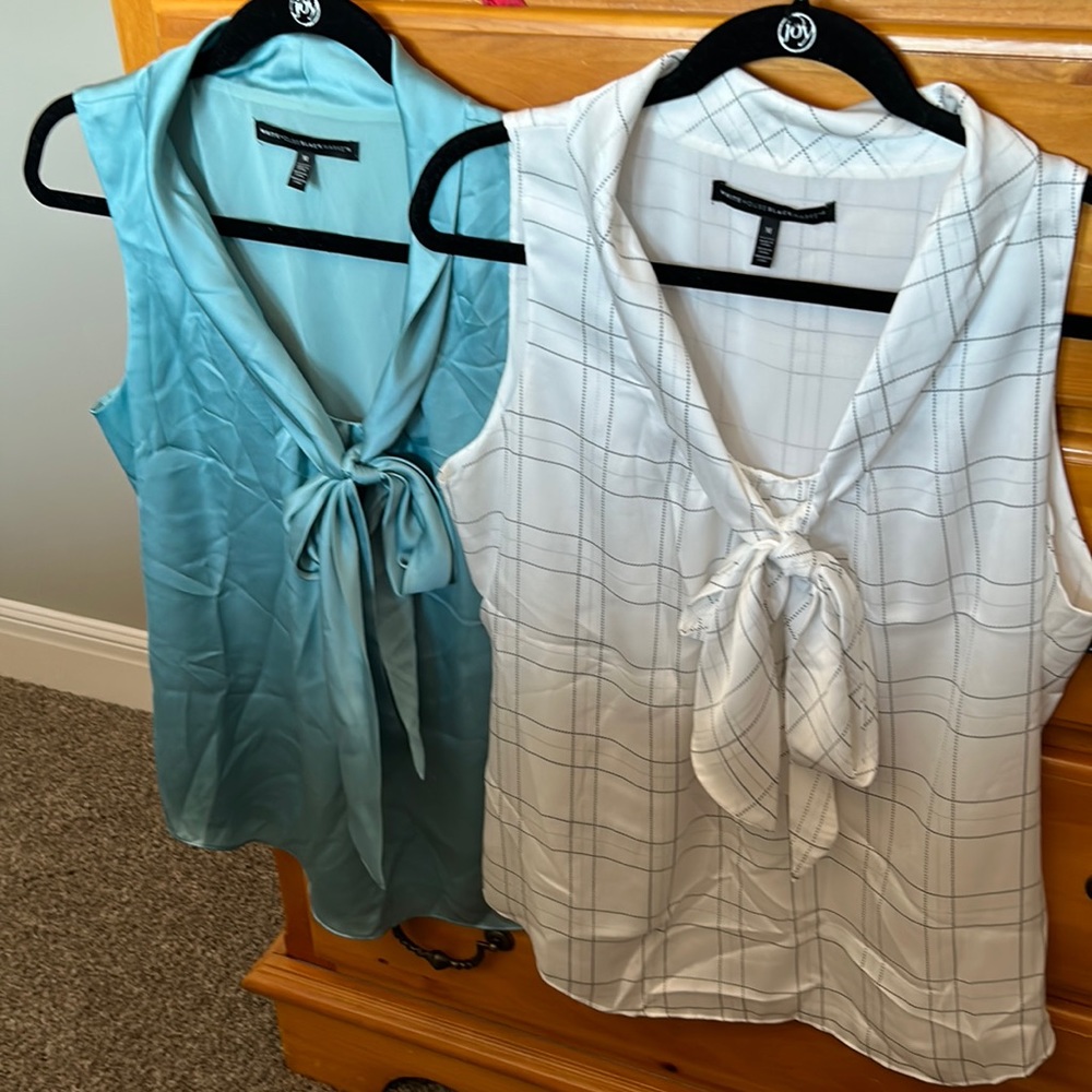 Dressy sleeveless blouses from WHBM